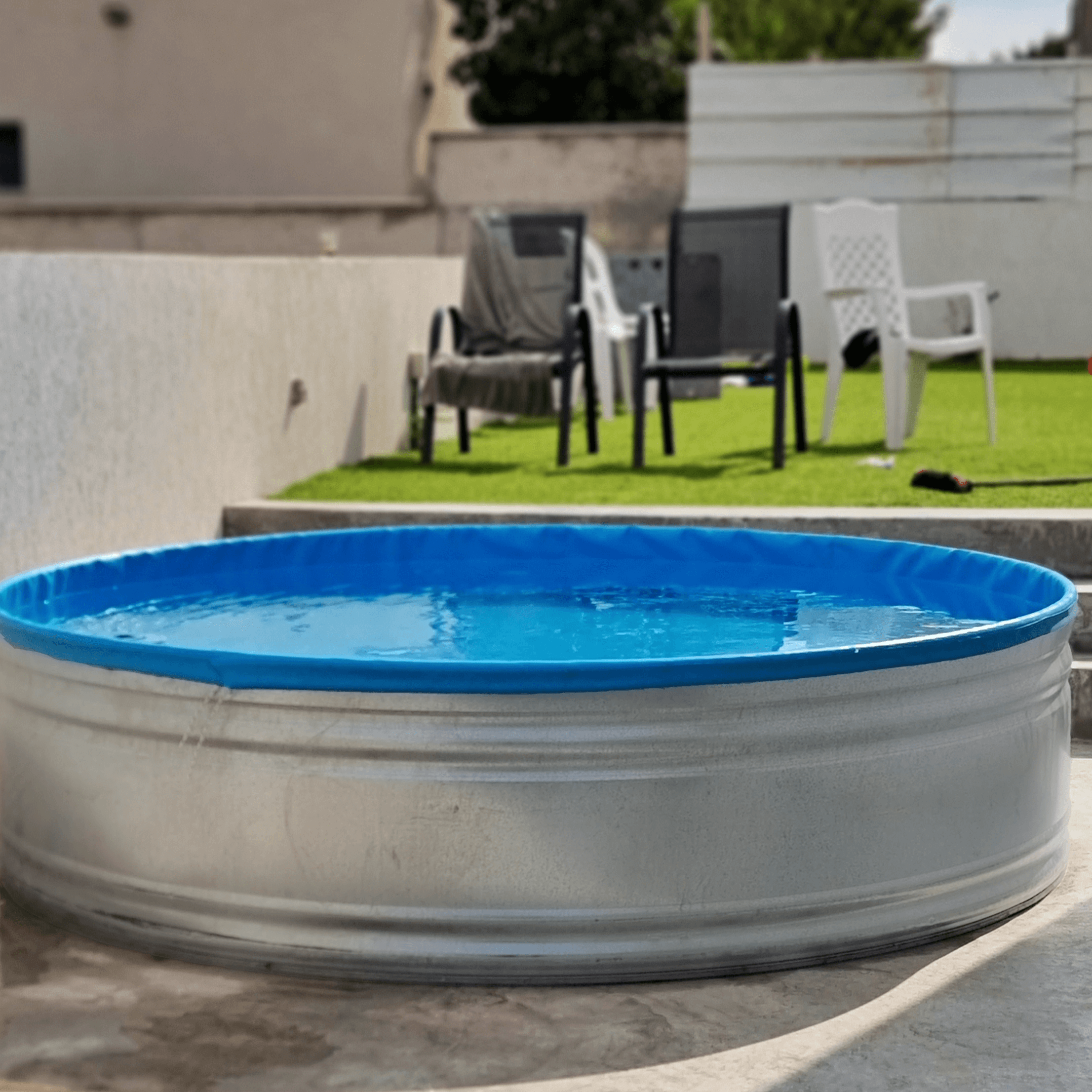 כיסוי פי וי סי פנימי לשכשוכית מולטי טאנק ברזל מגלוון