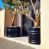 אדנית עגולה גדולה מברזל מגלוון מולטי טאנק