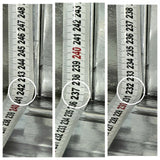 מדידה לכיסוי פי וי סי לשכשוכית 232-242 קוטר