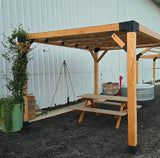 מולטי פרגולה 15/15 עם סרגלים וחיזוקים