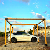 מולטי פרגולה 10/10 כפולה בסיסית כחנייה