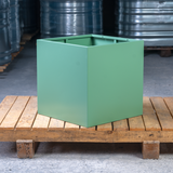 אדנית נירוסטה טרסה ירוקה מרובעת בגובה 50/50 ס"מ